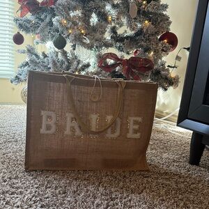 Amazon Tan Bride Tote Bag